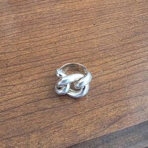 Sterling 925 Silver chain link ring 6